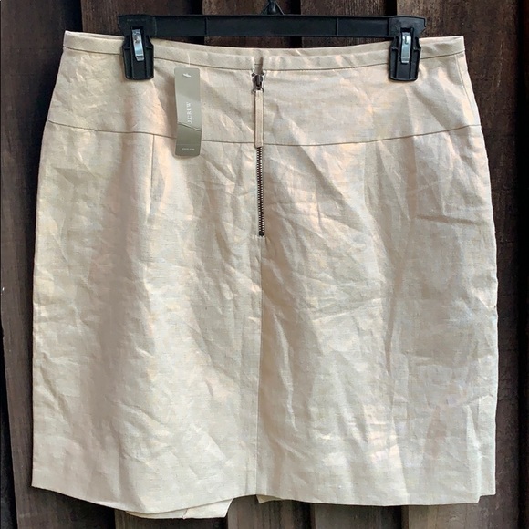 NWT J Crew Crossover linen skirt 6 - Picture 6 of 6